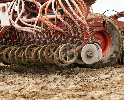 Farm equipment pressure washing