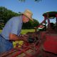 Degreasing heavy equipment