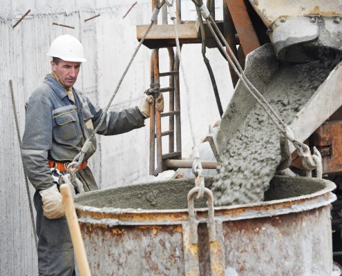 concrete pouring in cold weather